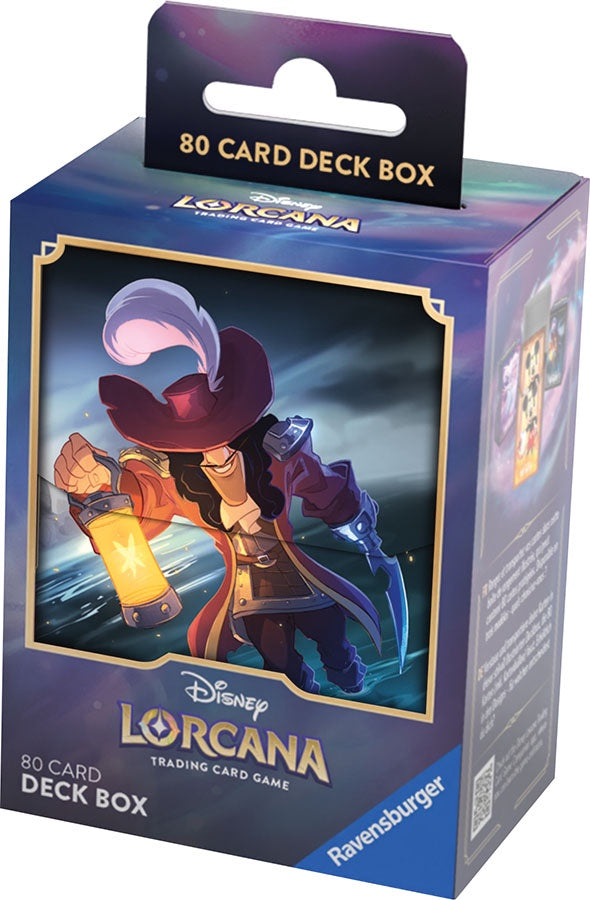 Disney Lorcana Deck Box The First Chapter Captain Hook Shall We Play? The Games and More Store Disney Lorcana Deck Box The First Chapter Captain Hook Shall We Play? The Games and More Store