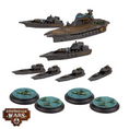 Load image into Gallery viewer, Dystopian Wars The Imperium Tempelhof Battlefleet