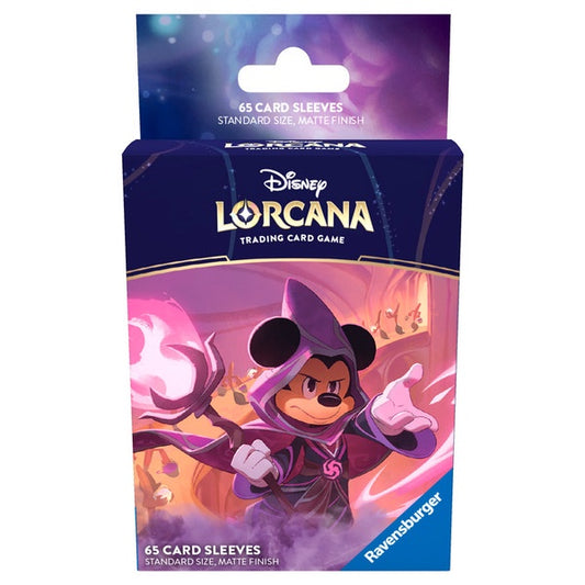 Disney Lorcana Card Protectors Reign of Jafar Mickey Mouse Wayward Sorcerer (65ct)