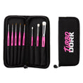 Load image into Gallery viewer, Turbo Dork Brush Set Fauxlinsky w/ Stand Case (8 Brushes)