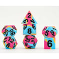 Load image into Gallery viewer, MDG Sharp Edge Silicone Dice Set Pride