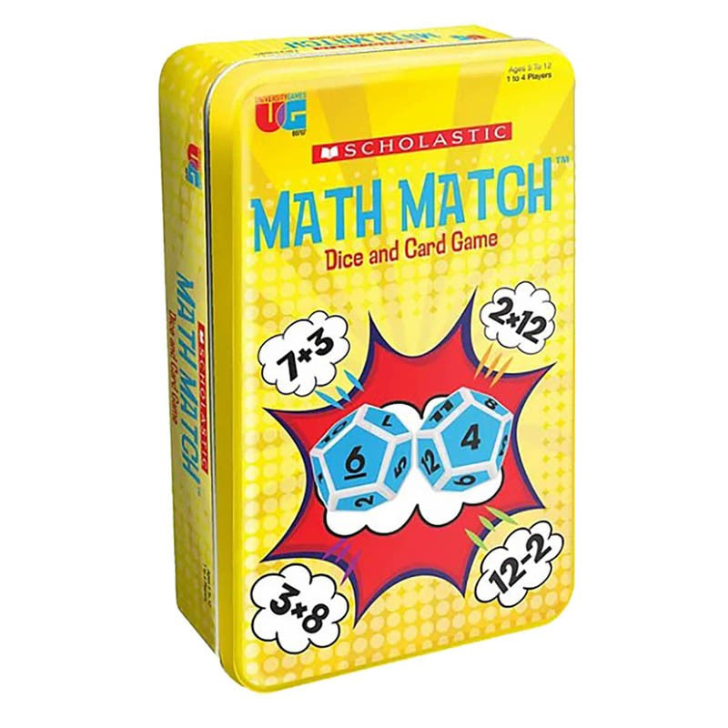 Scholastic Math Match Dice and Card Game