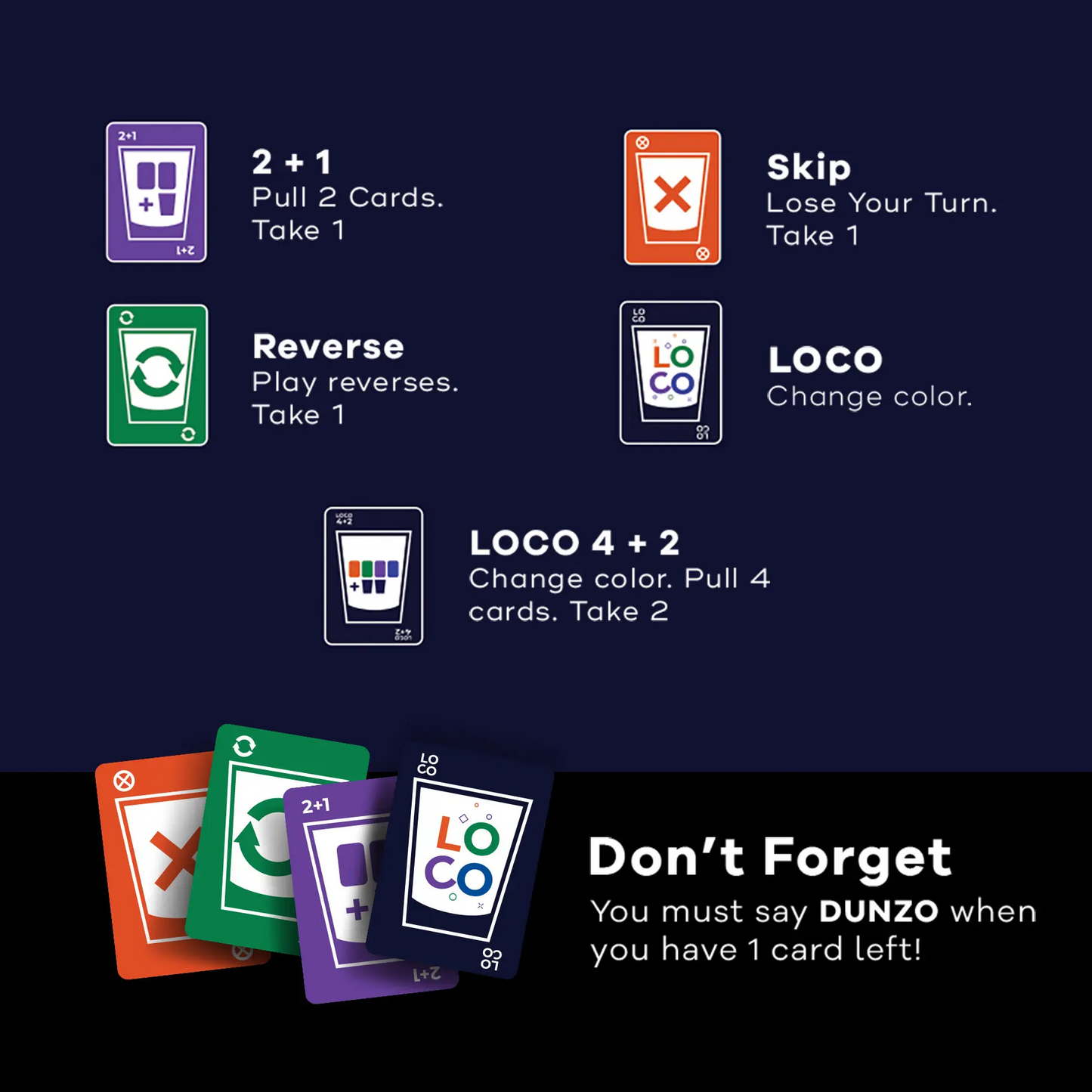 DUNZO Cards + Shots