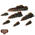 Load image into Gallery viewer, Dystopian Wars The Latin Alliance Oriflamme Battlefleet