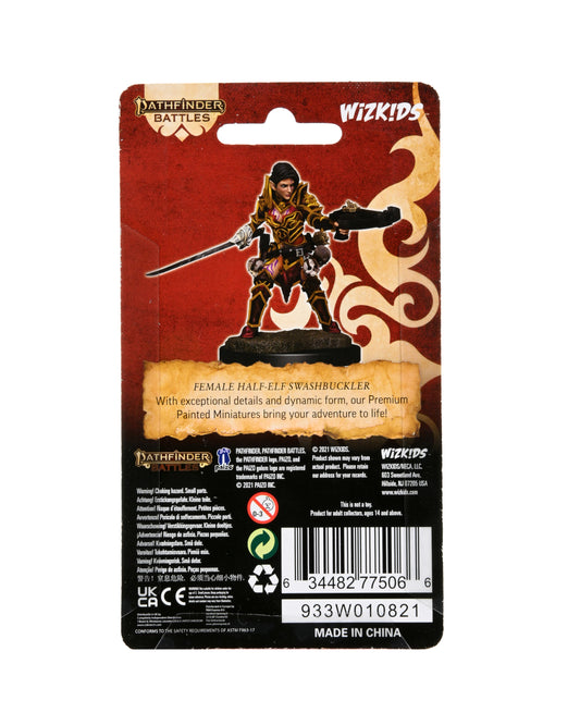 Pathfinder Battles Deep Cuts Miniatures Premium Figure Wave 02 Half-Elf Swashbuckler Female
