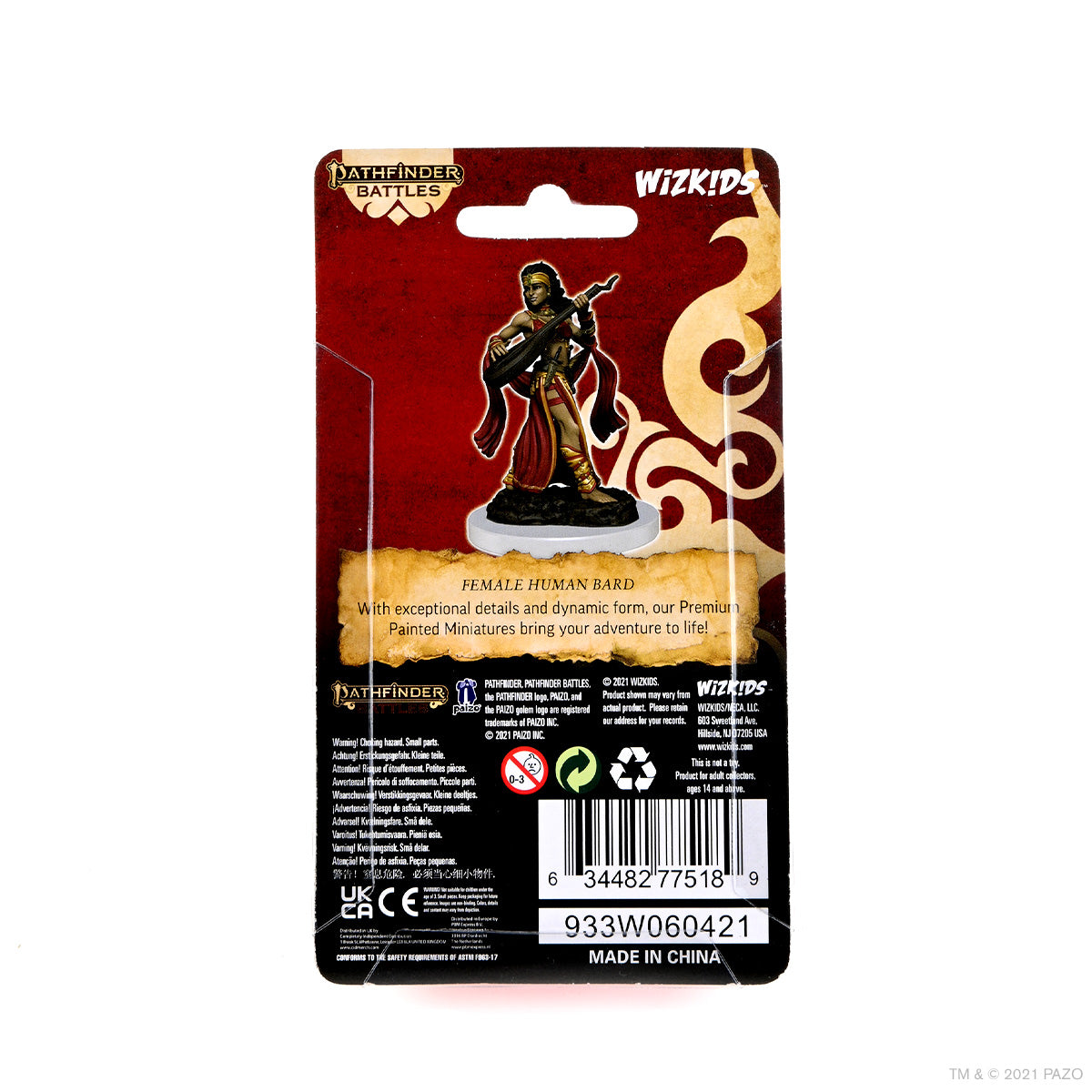 Pathfinder Battles Deep Cuts Miniatures Premium Figure Wave 03 Human Bard Female