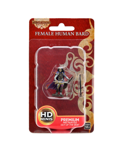 Pathfinder Battles Deep Cuts Miniatures Premium Figure Wave 02 Human Bard Female