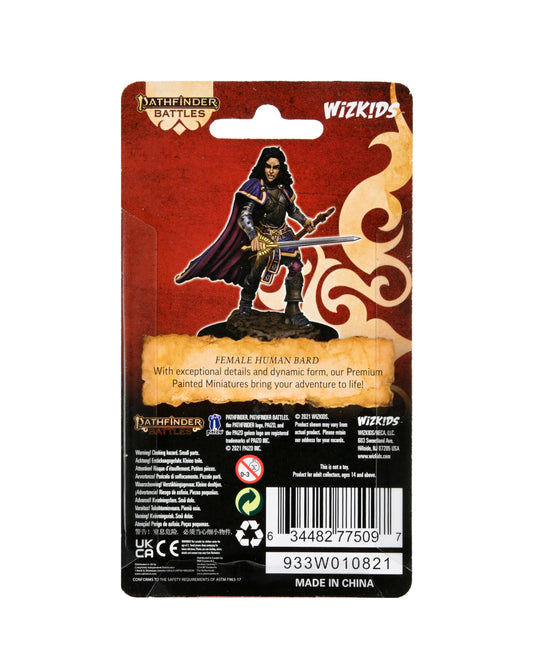 Pathfinder Battles Deep Cuts Miniatures Premium Figure Wave 02 Human Bard Female