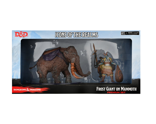 Dungeons and Dragons Fantasy Miniatures Icons of the Realms Set 19 Snowbound Frost Giant w/Mammoth