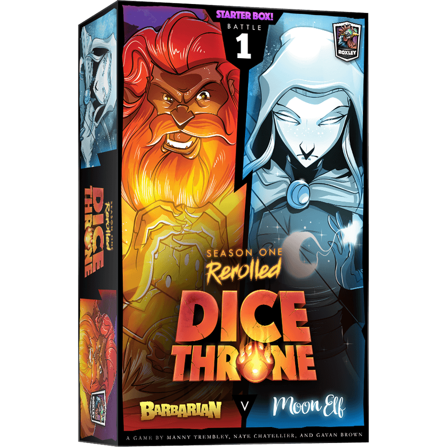 Dice Throne Season One ReRolled 01 Barbarian vs Moon Elf