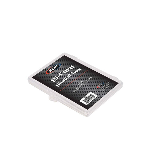 Acrylic Trading Card Box Hinged 15 Count