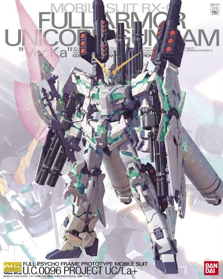 Gunpla Mobile Suit Gundam Master Grade Universal Century Full Armor Unicorn Gundam Ver.Ka