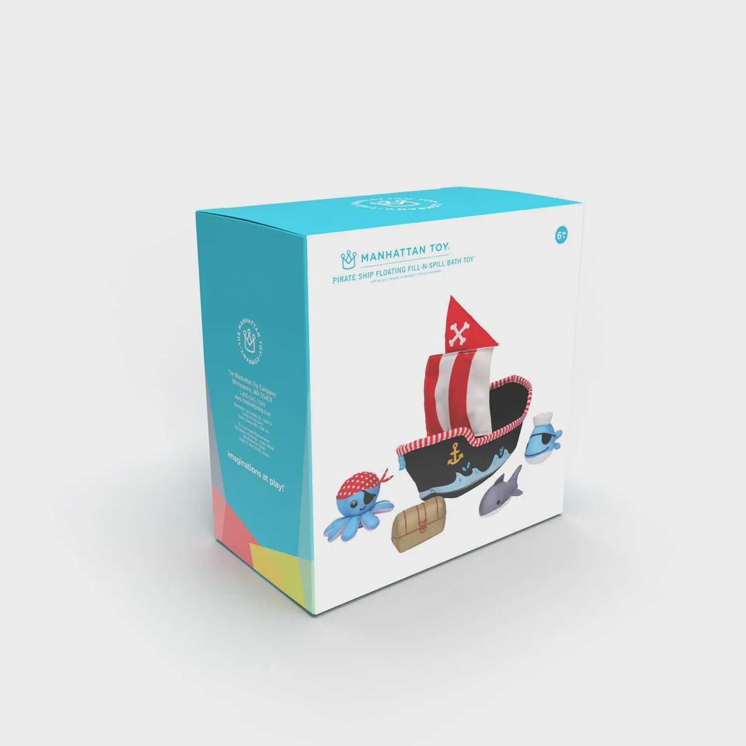 Fill n Spill Bath Toy Floating Pirate Ship