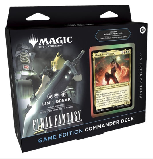 Magic the Gathering Universes Beyond Final Fantasy VII Commander Deck Game Edition