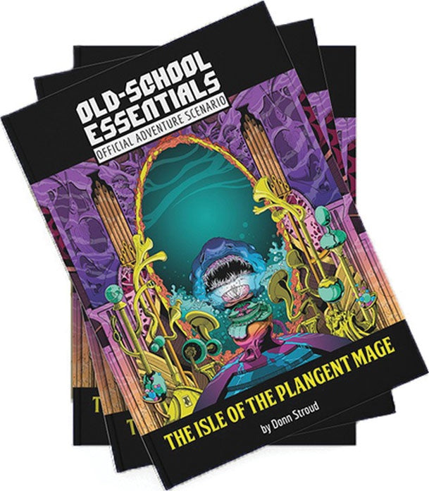 Old-School Essentials RPG Official Adventure Scenario The Isle of the Plangent Mage