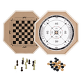 Load image into Gallery viewer, Rustik 3-IN-1 Crokinole | Chess | Checkers Deluxe Edition
