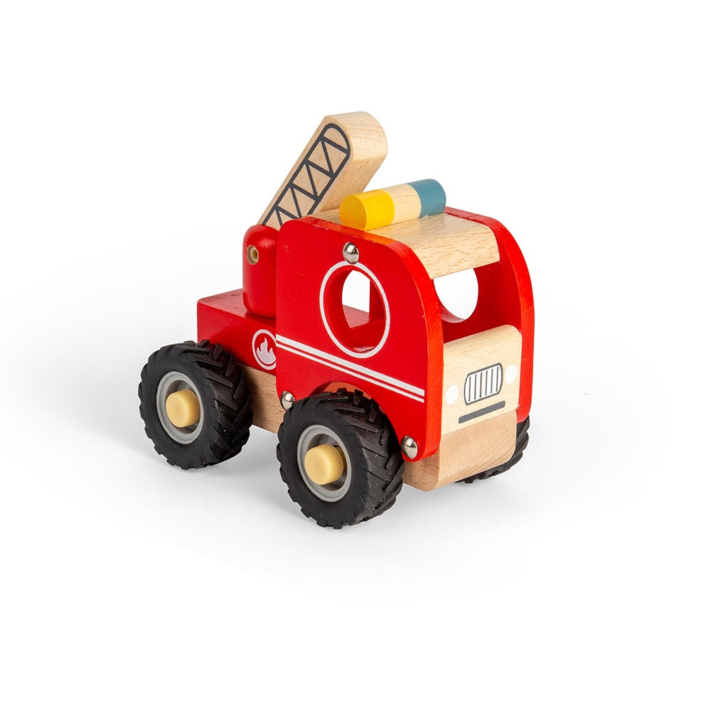 BigJig Toys Wooden Mini Fire Truck