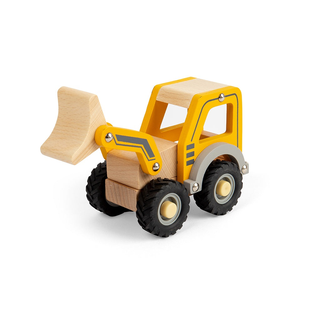 BigJig Toys Wooden Mini Digger