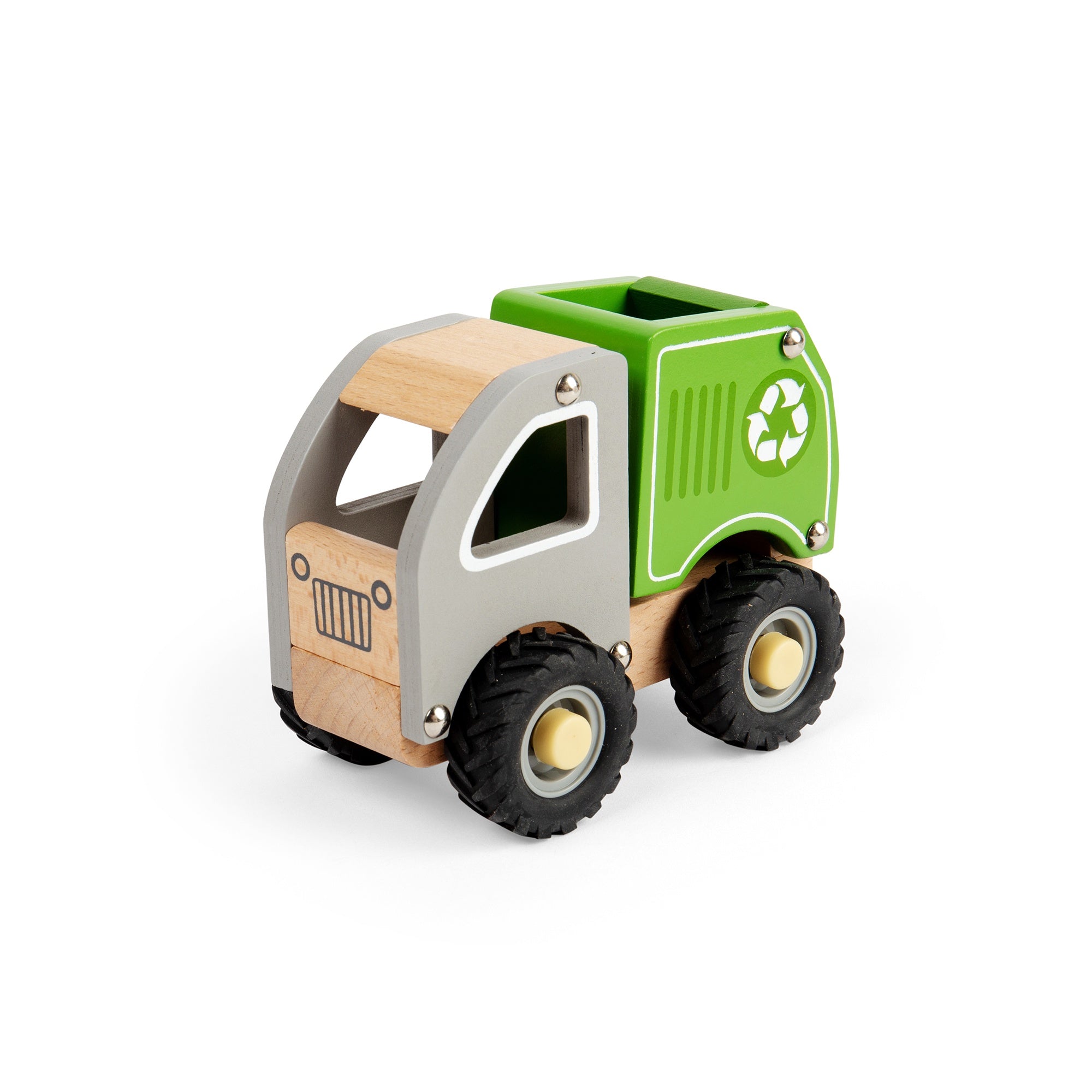 BigJig Toys Wooden Mini Recycling Truck