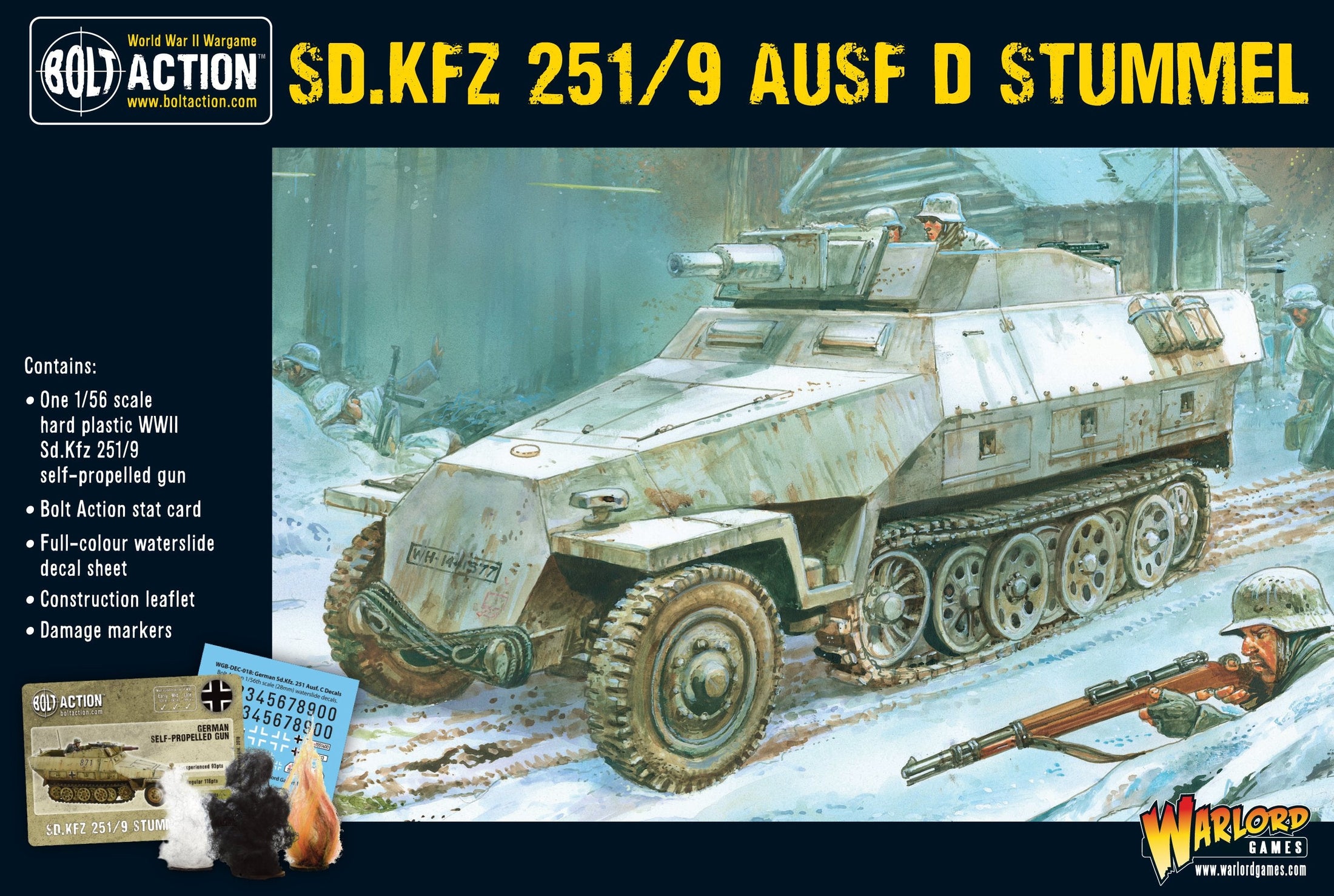Bolt Action German SD.KFZ 251/9 ASUF D Stummel Half-Track