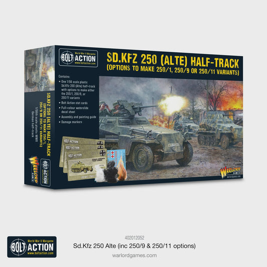 Bolt Action German SD.KFZ 250 (ALTE) Half-Track (Options For 250/1, 250/9 & 250/11 Variants)