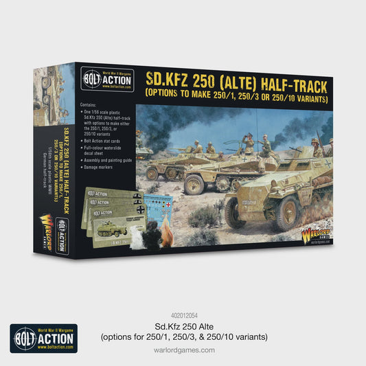 Bolt Action German SD.KFZ 250 (ALTE) Half-Track (Options For 250/1, 250/3 & 250/10 Variants)