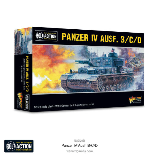 Bolt Action German Panzer IV (Options Ausf. B, C, or D Variants)