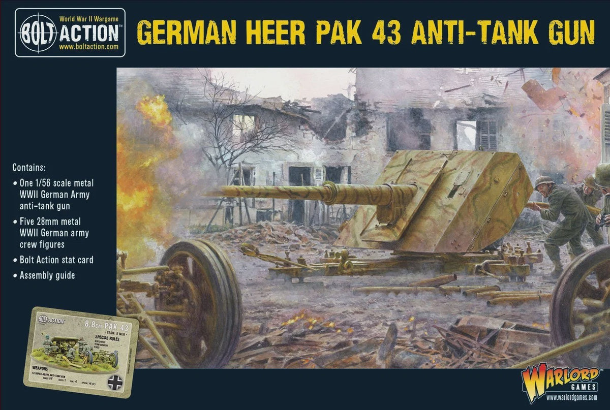 Bolt Action German Heer Pak 43 Anti-Tank Gun