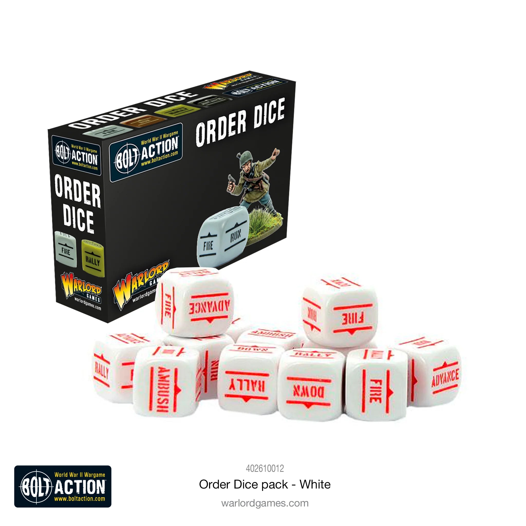Bolt Action (3e) Dice Orders Dice Pack (12)