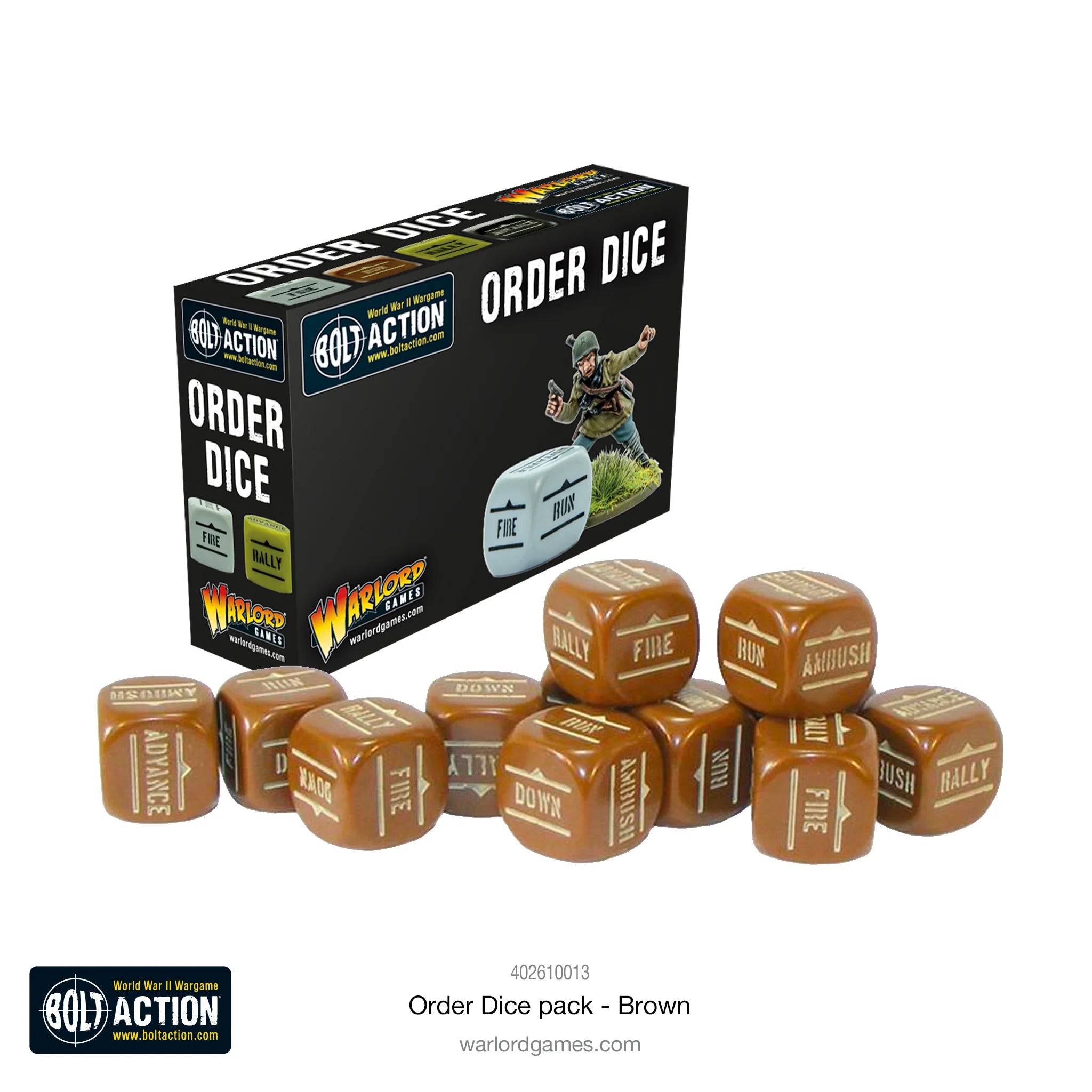 Bolt Action (3e) Dice Orders Dice Pack (12)