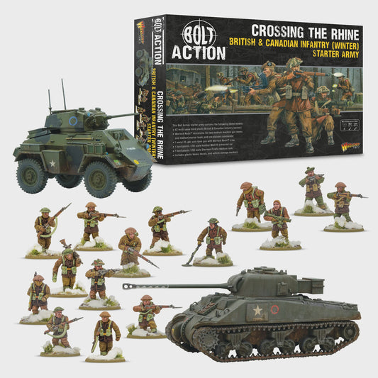 Bolt Action (3e) Starter Army British & Canadian infantry Crossing the Rhine (Winter)