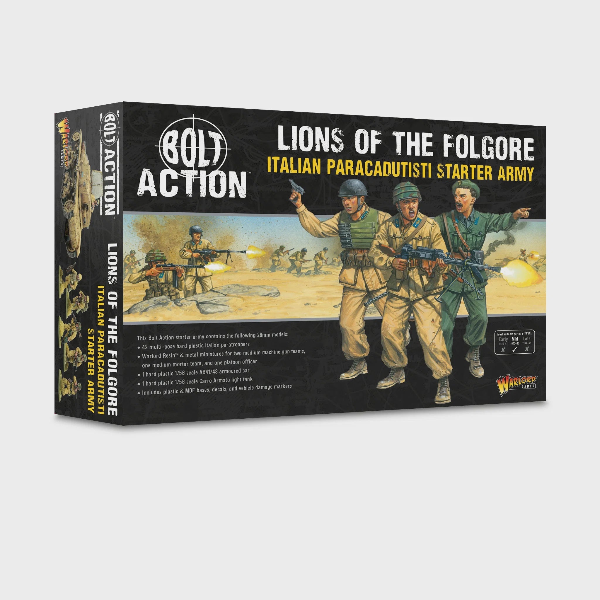 Bolt Action (3e) Starter Army Italian Paracadutisti Lions of the Folgore