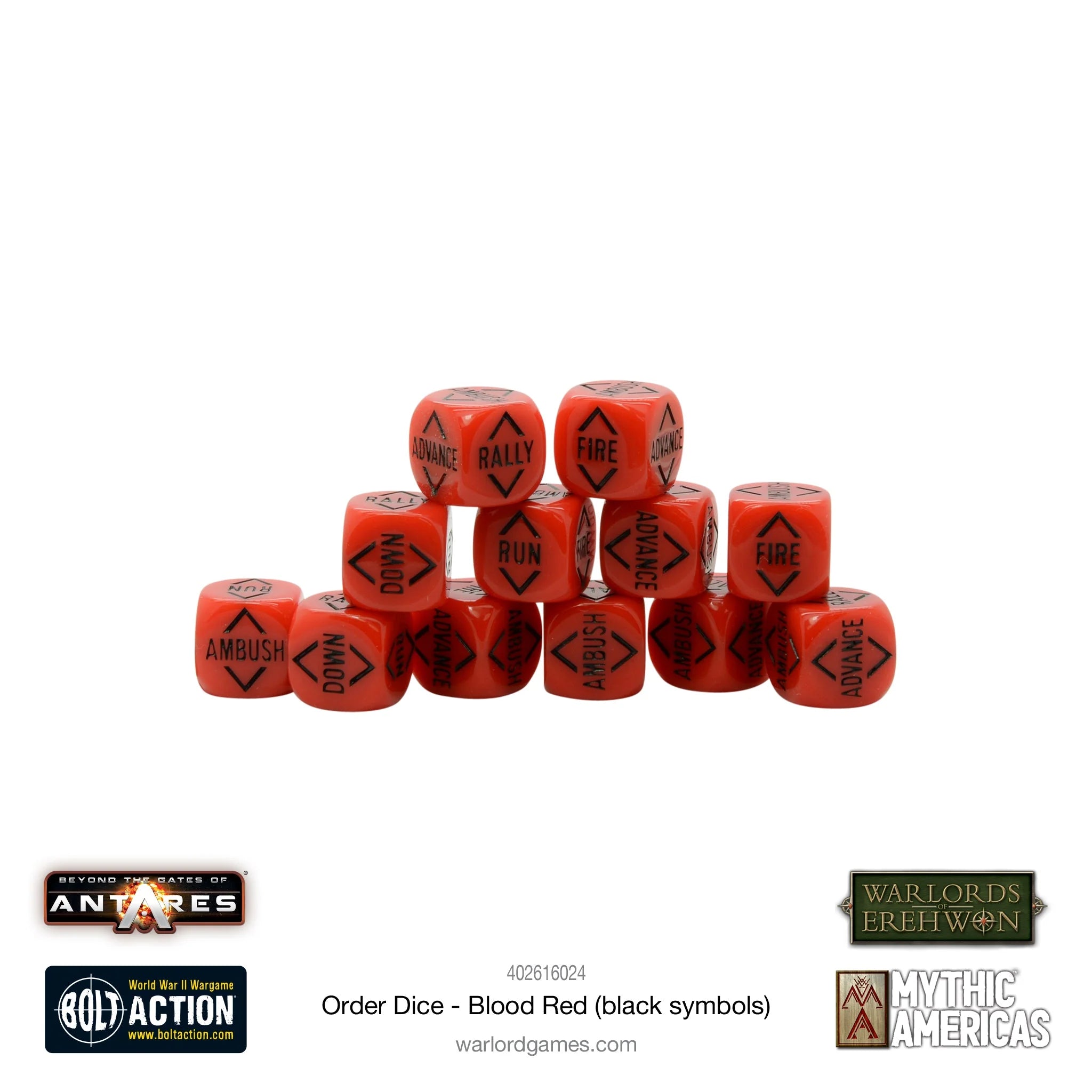 Bolt Action (3e) Dice Orders Dice Pack (12)