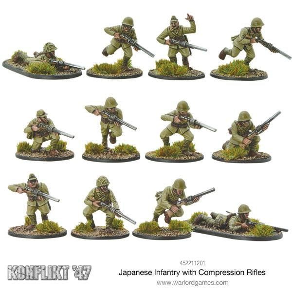 Konflikt '47 Empire of Japan Shiboru Rifle Infantry with Compression Rifles