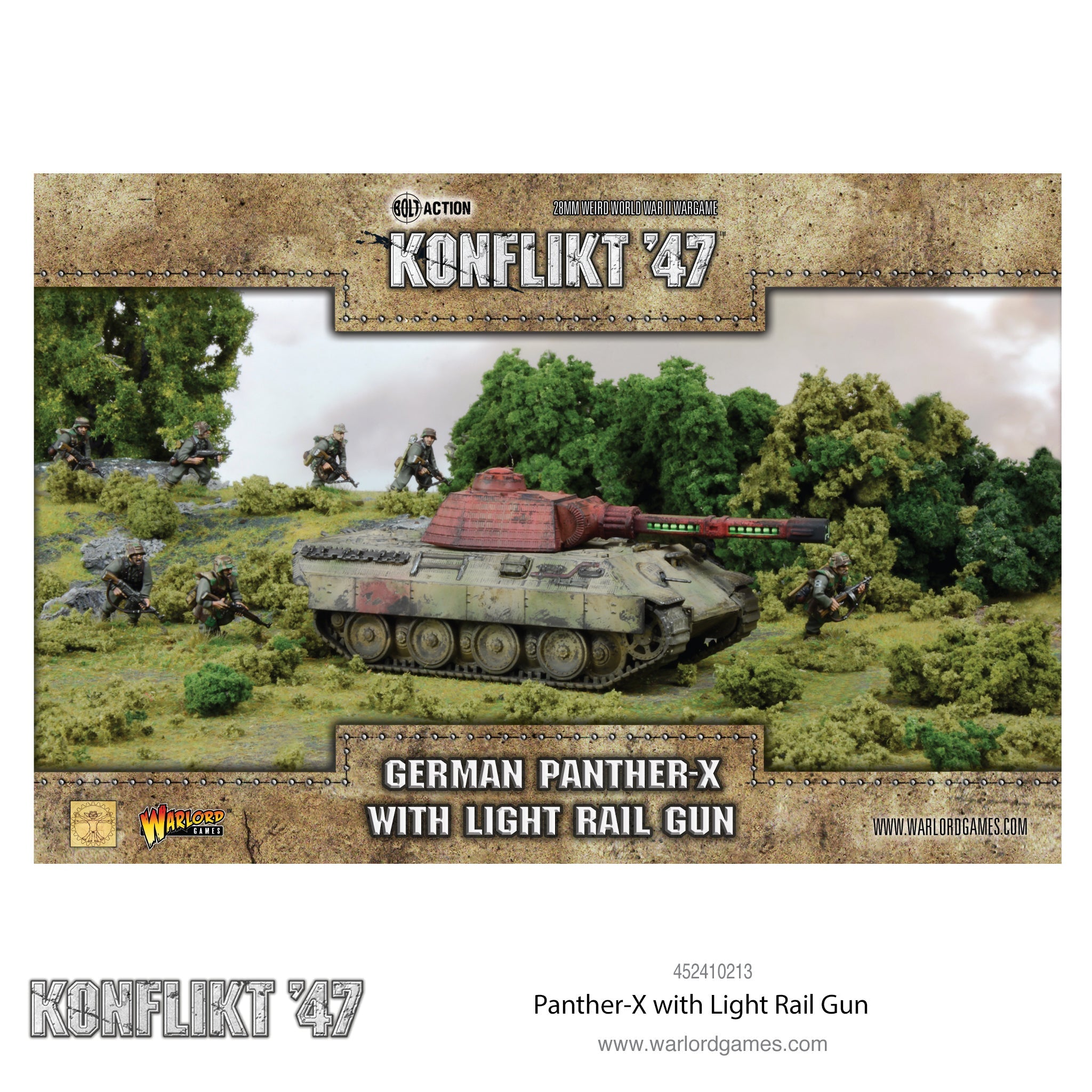 Konflikt '47 Axis Panther-X with Light Rail Gun