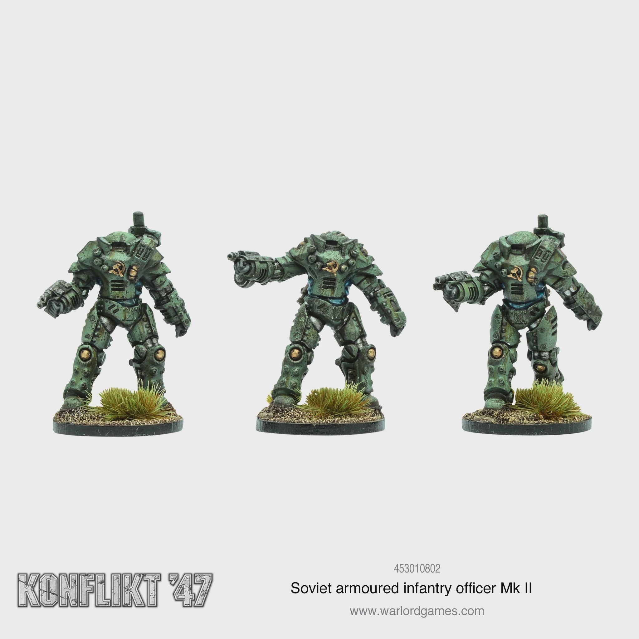 Konflikt '47 Soviet Bloc MK II Armoured Infantry Officer and Veteran Infantry