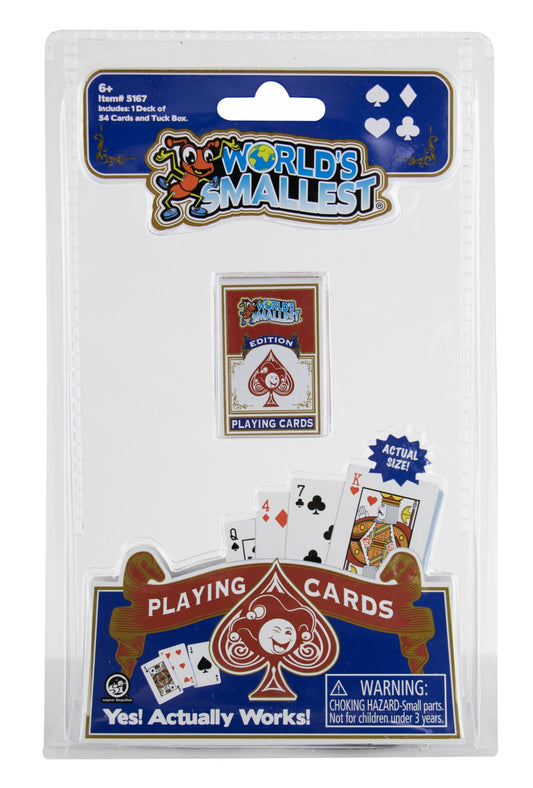 World's Smallest Playing Cards