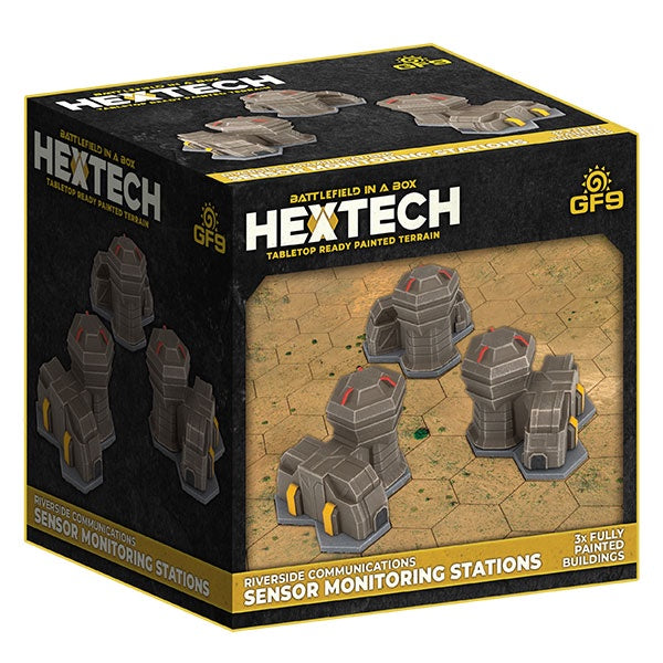 Battlefield in a Box Hextech Terrain River Communications Medium Power Station