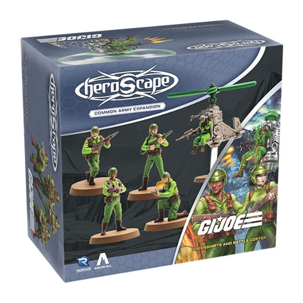 G.I. JOE Heroscape Greenshirts and Battle Copter