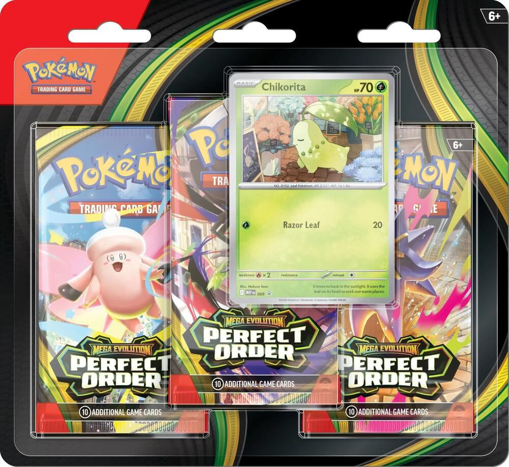 Pokémon CCG Mega Evolution 03 Perfect Order 3 Booster Blister