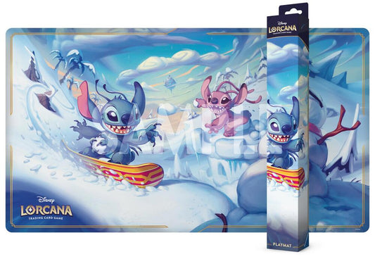 Disney Lorcana Playmat Hyperia City Stitch, Carefree Snowboarder