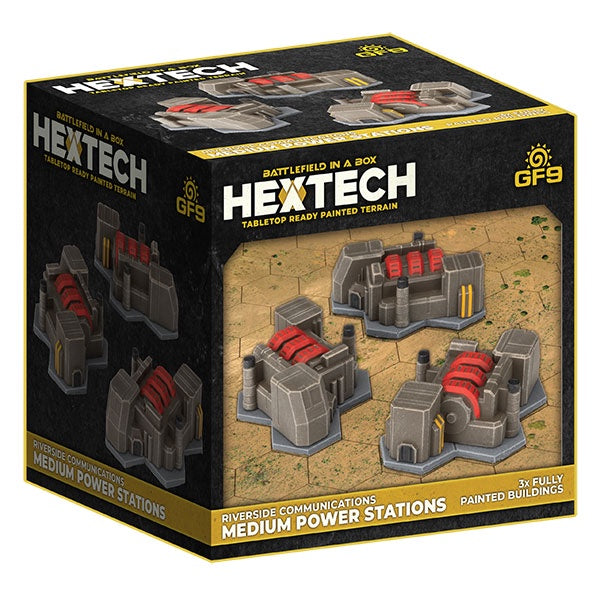 Battlefield in a Box Hextech Terrain River Communications Sensor Monitoring Station