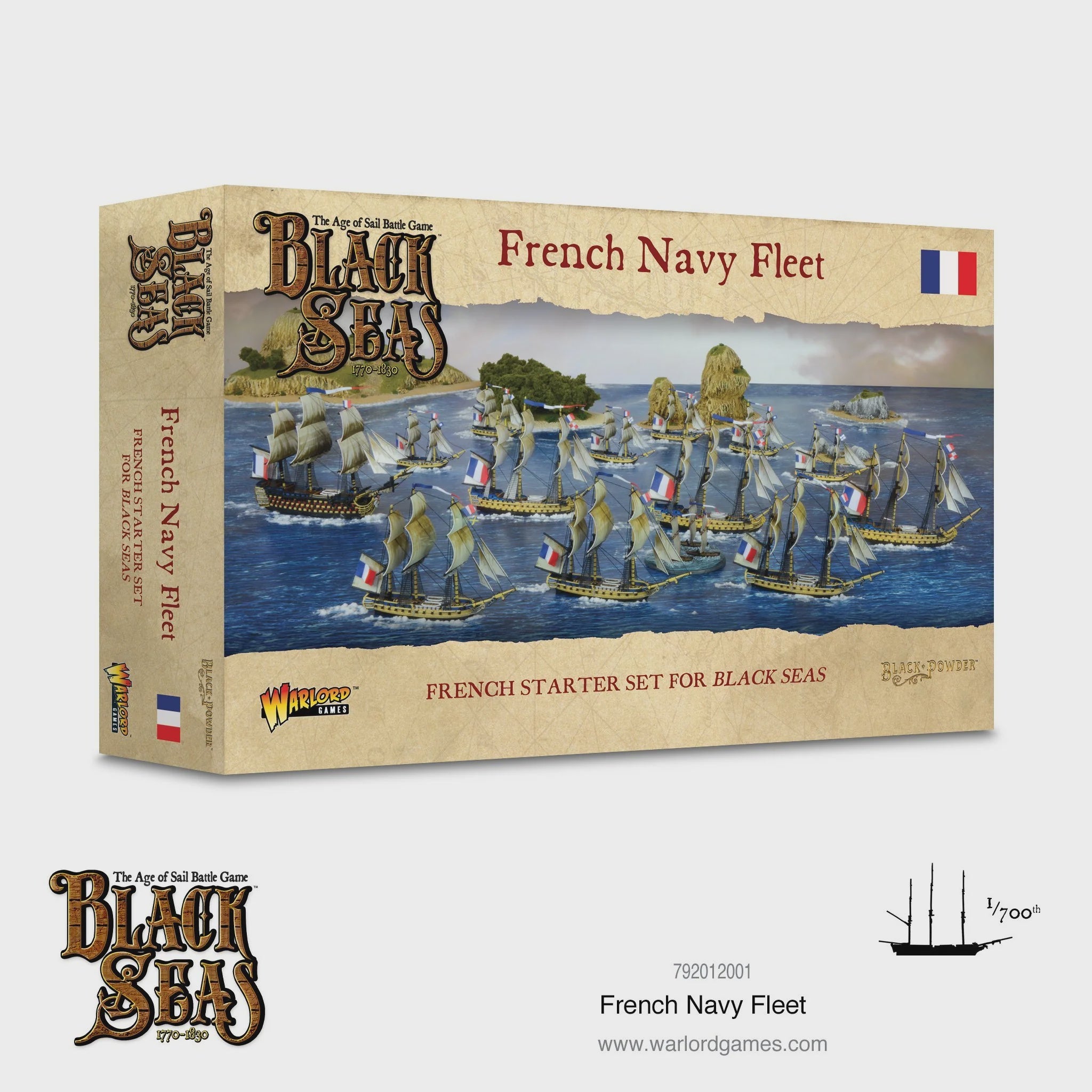 Black Seas (1770-1830) (1e) Starter Set French Navy Fleet