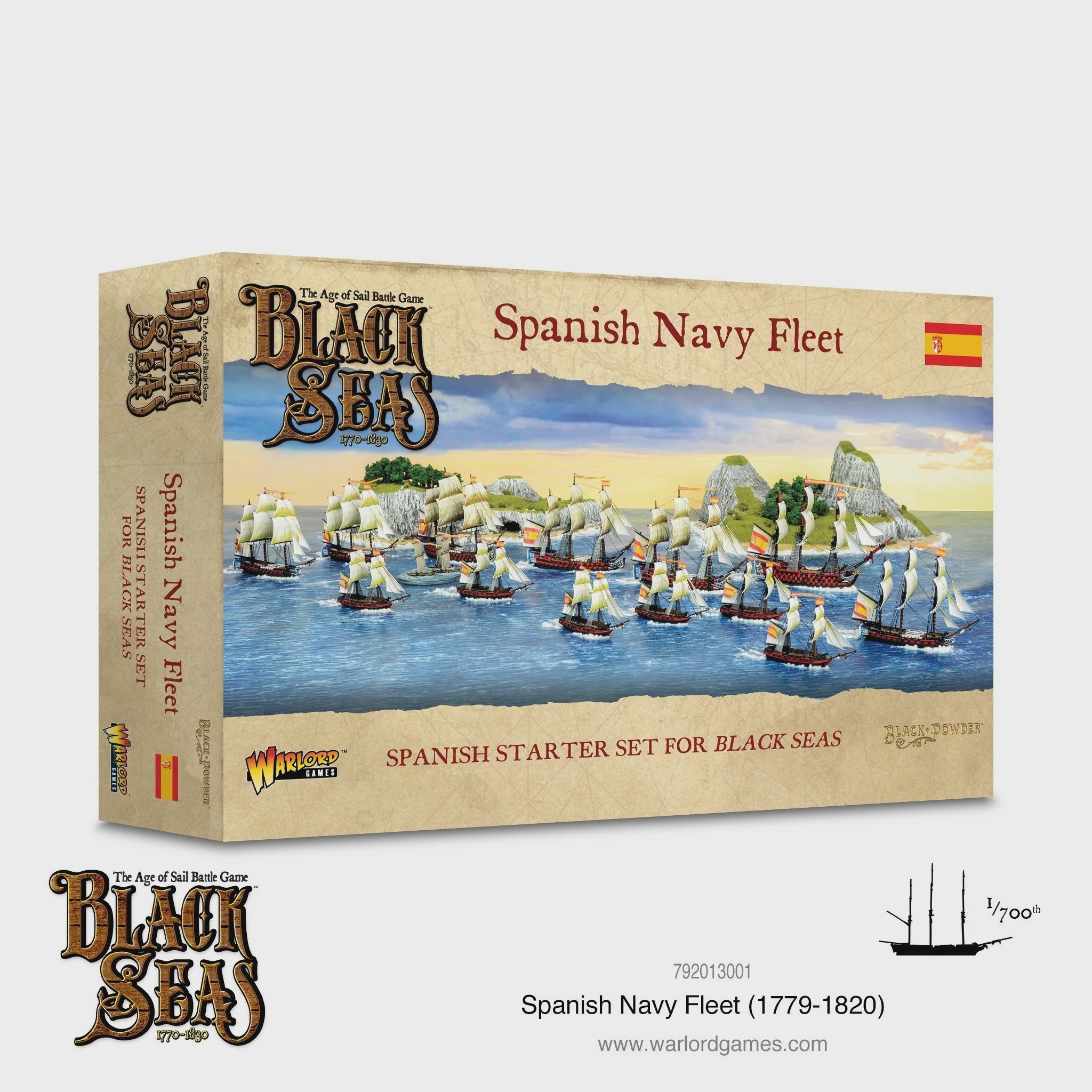 Black Seas (1770-1830) (1e) Starter Set Spanish Navy Fleet