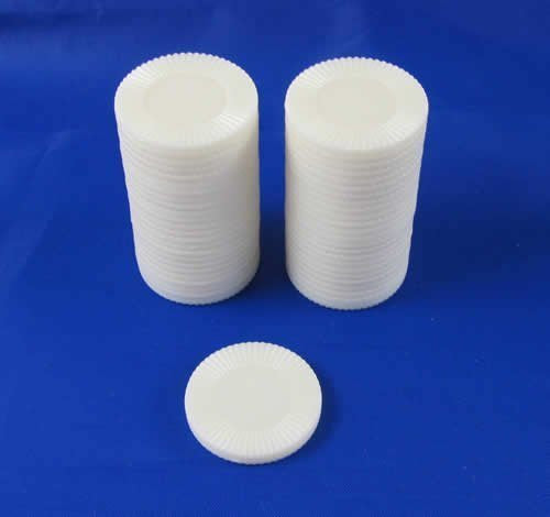 Koplow Poker Chips Mini White 50ct