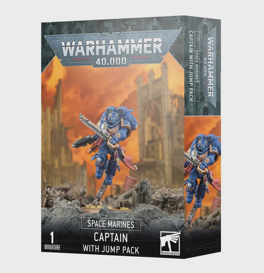 Warhammer 40K Adeptus Astartes Captain with Jump Pack