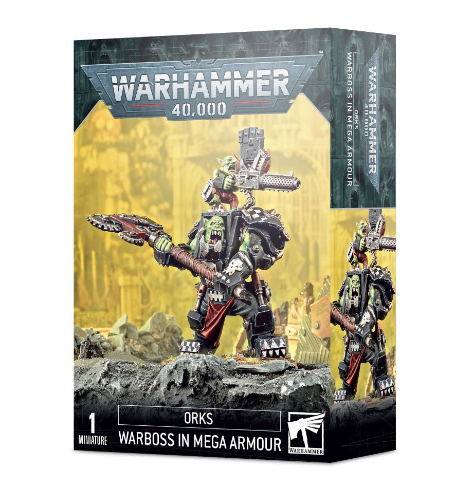 Warhammer 40K Xenos Orks Warboss in Mega Armor