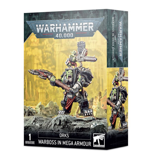 Warhammer 40K Xenos Orks Warboss in Mega Armor