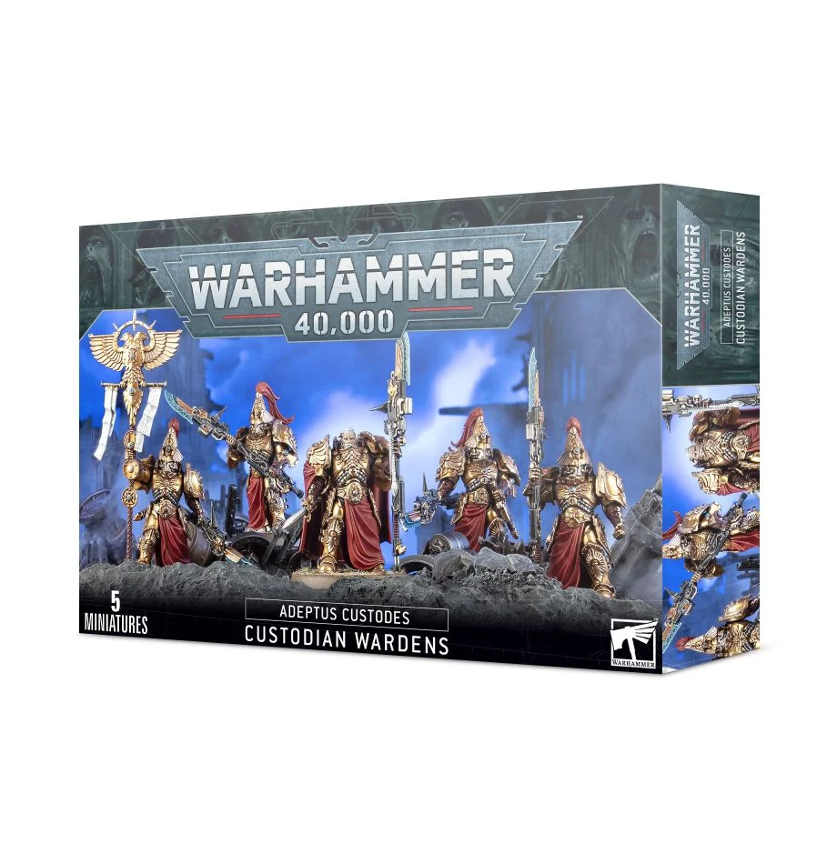 Warhammer 40K Adeptus Custodes Custodian Wardens with Shield-Captain and Vexilus Praetor