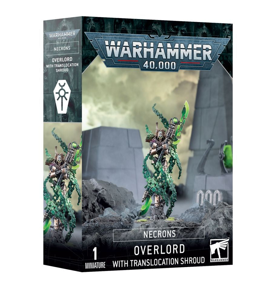 Warhammer 40K Xenos Necrons Overlord with Translocation Shroud